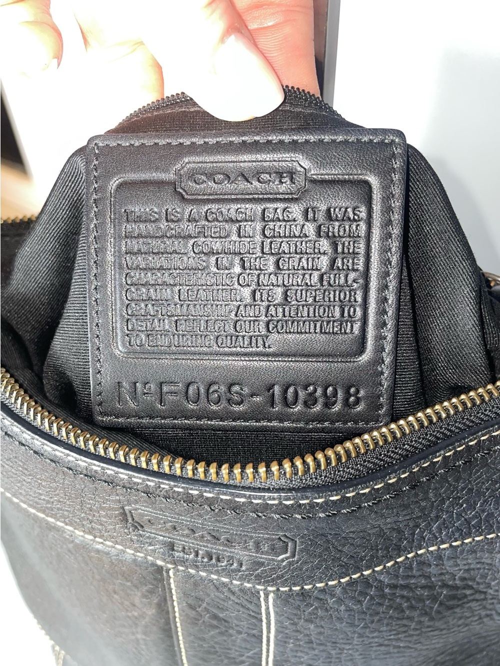 Coach Bleecker Slim Duffle Pebbled Leather 2006-COA - Picture 6 of 12
